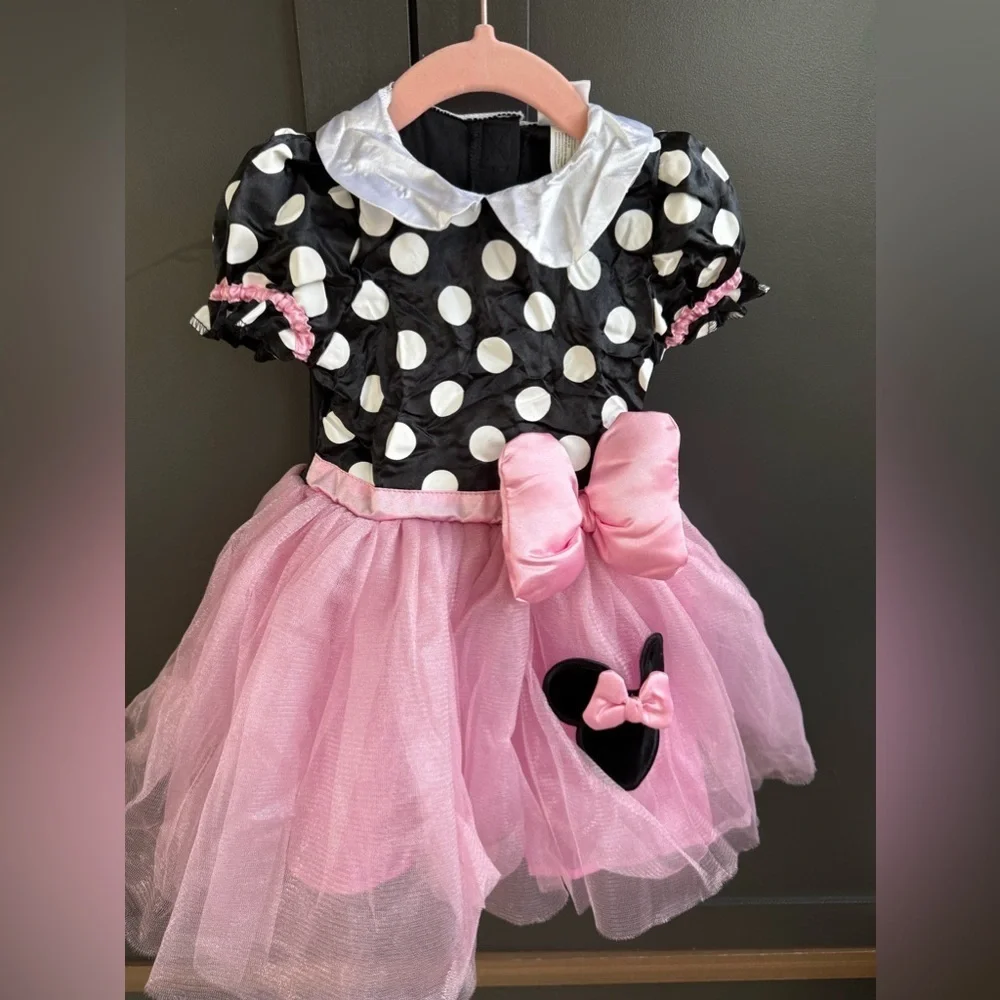 NWT Disney Baby Minnie Mouse • 18-24m • Costume Dress with Ears Accessory